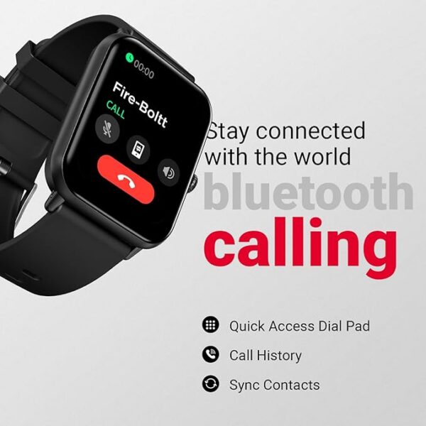 Fire-Boltt Ninja Call Pro Plus Smart Watch (Black) - Image 4